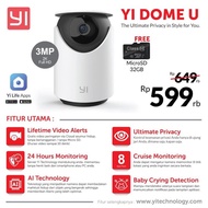 new!!! XiaoYi Yi Dome HD IP Camera/Kamera CCTV IR DOME 360 Degrees (