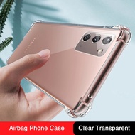 Airbag Silicone Coque Phone Case for Samsung Galaxy Note20 Note 20 Ultra 20Ultra 5G Transparent Soft Back Covers Fundas