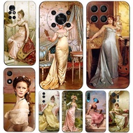 Case For Honor 7a pro 7C 5.7 5.9 inch Y6 PRIME Y7 2018 20i Phone Cover Aristocratic women in europe