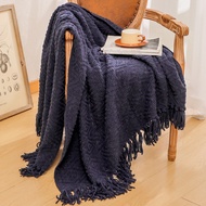 New Chenile Solid Blanket Woven Throw Blanket 4 Seasons Home Decoration Sofa Cover Heavy Blanket Hot