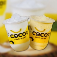[CoCoYeYe] Med Original Coconut Shake + Med Mango Coconut Shake + Topping (excl coco ice cream) [Redeem in Store]
