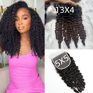 VIPbeauty Burmese Curly Closure Human Hair 4x4/5x5/13x4/13x6 HD Lace Closure 100% Unprocessed 16A Ra