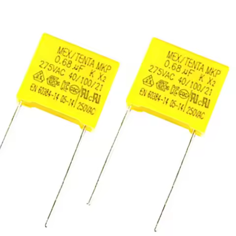 Safety Capacitor MKP X2 275V AC 0.01 0.022 0.033 0.047 0.068 0.1 0.15 0.22 0.33 0.47 0.68 1UF 1.5 2.