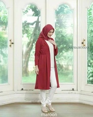 ARFHA BUSANA - AURELIA KARDIGAN MANGO CREPE PREMIUM