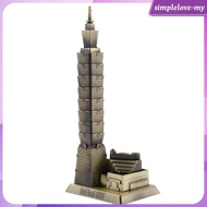 [SimpleloveMY] Taipei 101 Tower Building Architecture Model of  Desktop Ornament Travel Souvenir Gif