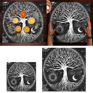 YYS Altar Cloth Tarot Mat Table Cloth Witchcraft Square Alter Wiccan Spiritual Alter Cloth Life Tree