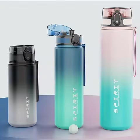 Sports Fitness Students' Water Bottle Men New Cup Women'S High Appearance Convenient Sports Fitness 