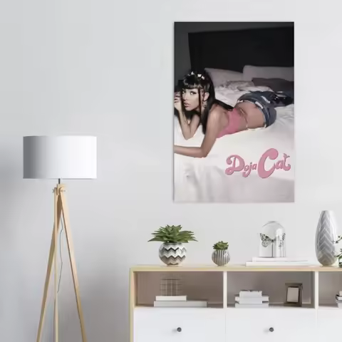 Doja Singer Cat Planet Her/Scarlet/Hot Pink Album Canvas Print Wall Art R&B Music Poster Modern Home