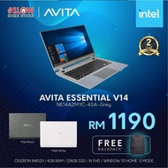 Avita Laptop Essential V14 NE14A2MYC-43A-Grey