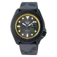 [Watchspree] Seiko 5 Sports Automatic ONE PIECE Sanji Limited Edition Grey Silicone Strap Watch SRPH69K1