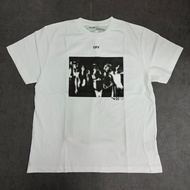 OFF WHITE 噴墨箭頭白短T/XXS (OVER SIZE)