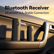 Car Speaker Audio Receiver 3.5MM Jack, Car Bluetooth Adapter T66 5.3 AUX, Wireless Bluetooth Receive
