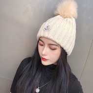 Chanel6666 White Striped Knitted Hat