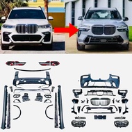 BMW G07 X7 2018-2022 convert 2023 LCI M60i bodykit body kit front side rear bumper skirt lip head ta
