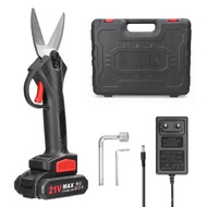 Gardening Lithium Battery Rechargeable Cordless Electric Pruning Shears21V Digital Display Garlic Fr
