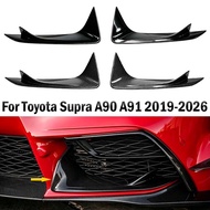 For Toyota Supra A90 A91 2019-2026 Black/Carbon Front Bumper Lower Garnish Cover