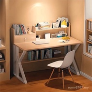 Study Desk Desk Small Apartment Bookshelf Desktop Student Integrated Household Writing Bedroom Compu