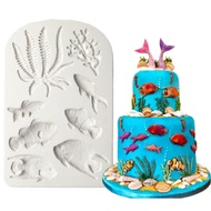 Silicone mold for cakes, sea jelly, coral, seaweed - Code 1098