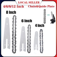 4"/6"/8"/12" Chain and Guide For Cordless Chainsaw Replacement Part Electric Chain Saw Easy Installation Accessories