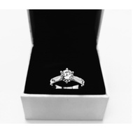 RH258 Silver 925 Elegant Hearts & Arrows CZ Silver925 Engagement ring Heart Ring Cincin Tunang origi