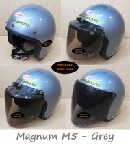 Helmet Magnum M5 - GREY ( L Big Size ) SGV MHR KHI BELL MS88