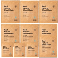 K-Beauty Real Natural Sheet Mask with Blue Ampoule with Unbleached & Non-fluorescent sheet EWG Verif