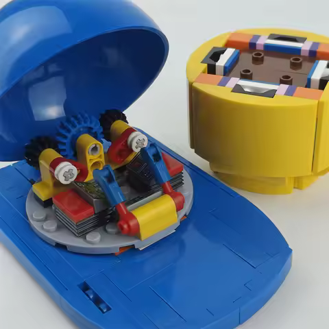 IN STOCK MOC Enlarged Version Building Blocks Character Model With Suitcase Assembly Bricks Christma