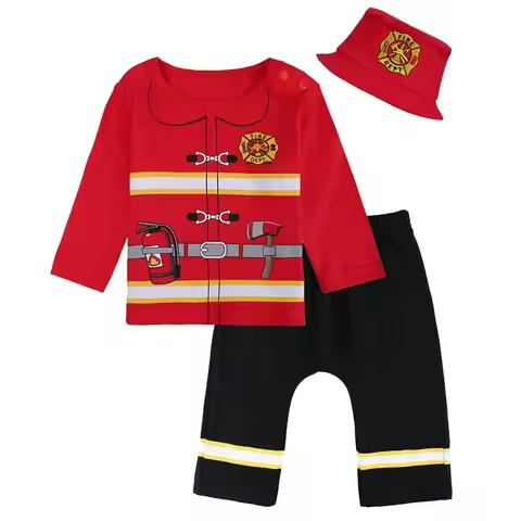 Baby Boys Carnival Sets Boy Police Costume Halloween Outfit Infant Clothing Funny Cosplay Clothes To