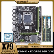 X79 Motherboard LGA 1356 Set Combo With Xeon E5 2430 Processor CPU 8GB DDR3 ECC REG RAM Memory PC3 Kit 10600