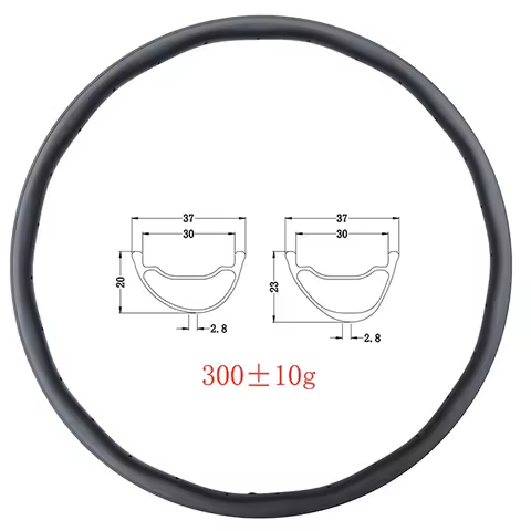 300g New 29er 37mm wide inner 30mm Disc Wavy Rim Carbon Hookless 23mm/20mm deep 28 holes UD 3K 12K m