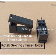 PCB FUSE HOLDER For Glass Fuses 5mm x 20mm GLASS FUSE BOX 5mm x 20mm GLASS FUSE BOX 5mm PCB FUSE BOX