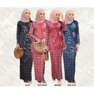 Qabelle Halima Kurung Maroon Baju Raya