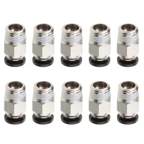 3D Printer Parts V6 Pneumatic Quick Connector Fitting PC4 01 M10 for 1.75mm PTFE Tube Bowden Extrude