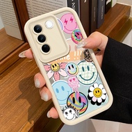 VIVO V27 5G VIVO V27 Pro 5G S16 Pro 5G VIVO V27E 5G S16E 5G T2 4G Case HP Casing Smile Pattern Mirro
