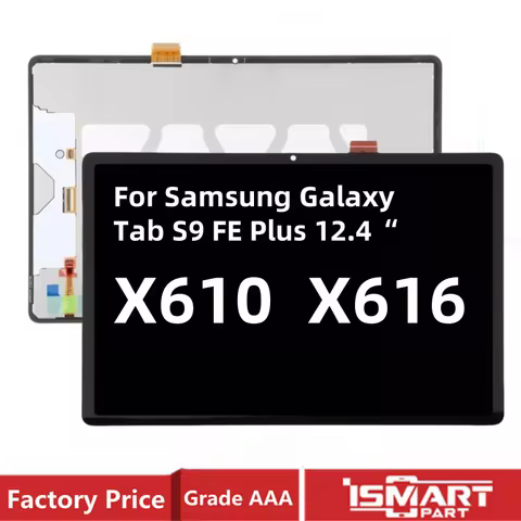 12.4" For Samsung Galaxy Tab S9 FE Plus LCD S9FE+ X610 X616 SM-X610 SM-X616B Display Screen Touch Di
