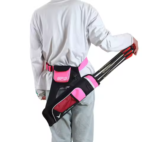 Arrow Bag Oxford Cloth Arrow Quiver 3 Tubes Single Shoulder Bag for Bow Arrow Archery Hunting Shooti