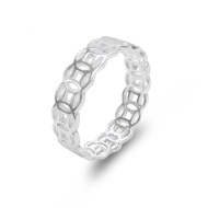 Nhẫn kim tiền bạc may mắn Nhẫn nữ bạc thật