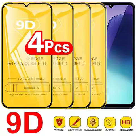 4PCS 9D Tempered Glass For Xiaomi Redmi 14C 13C A3 A1 A2 10A 10C 12 12C Screen Protector Glass For X