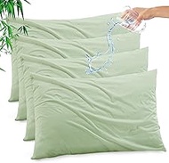 Gogreen Bamboo Rayon Waterproof Pillow Protector, Breathable Pillow Cover, Cooling Pillow Case Prote