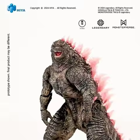 Fast Shipping Original HIYA Godzilla X Kong The New Empire Godzilla Evolved Pink Backed Anime Action