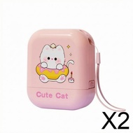 [chiwanji4x] Kids Waterproof Custom Name Stamp Single Head Clear Imprint Cartoon Design with Lanyard