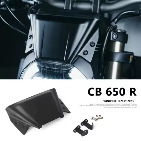 Windshield For Honda CB650R CB 650 R cb650r CB 650R 2019-2023 2022 Motorcycle Windscreen Bracket Set