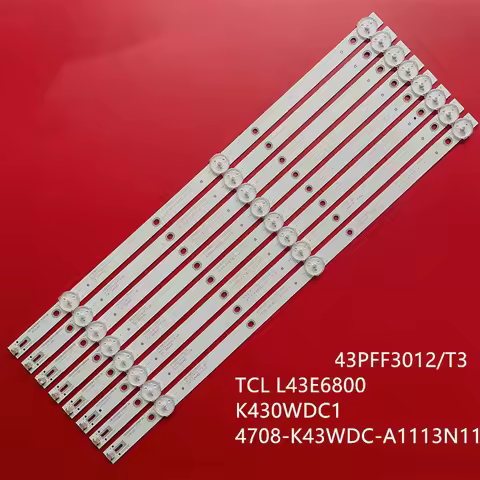 1/6TV FOR 434PUH6082/T3 light strip K430WDC1 A2 4708-K43WDC-A3113N11 100%NEW 38.9CM 3LED 6V