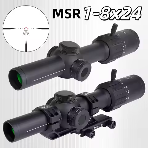 T**GO MSR 1-8X24 SFP LPVO Sight original Tactical Optic Reflex Hunting Riflescope Red Illumination S