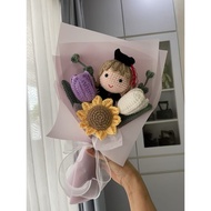 Handmade Crochet Graduation flower Bouquet