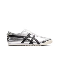 Qqq [New Year Gift] Onitsuka Tiger MEXICO 66 TM Casual Shoes in Silver and Black 1E7O