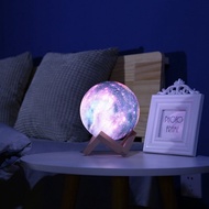 3D LED Moon Light Print Galaxy Star Space Moon Lamp Night USB MQ-528