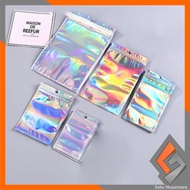 EC Retail SN-C1104 Plastic Clip Hologram Flat Packaging Food Spice Wrap Plastic 7X10CM Ziplock/ Holo