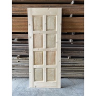 SKS Solid door B standard size pine wood pai pintu kayu timber