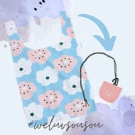 香港現貨！台灣誠品 SOU．SOU X anello 極小輕薄收納購物袋 微笑 淺藍色 sousou